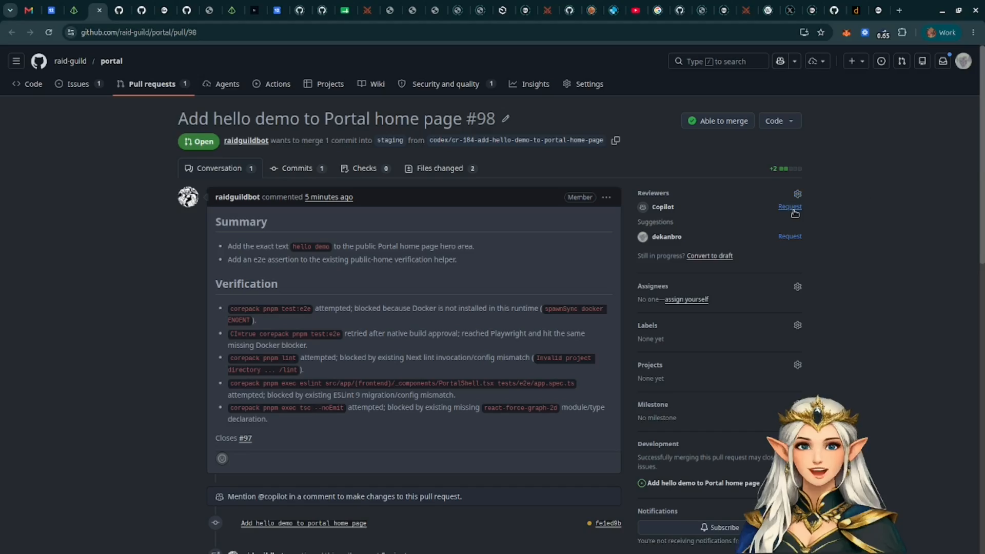 Human gate controls for continuing a request